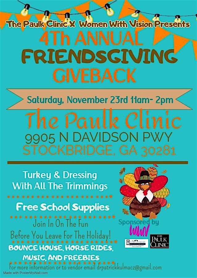 4th Annual Friendsgiving Giveback