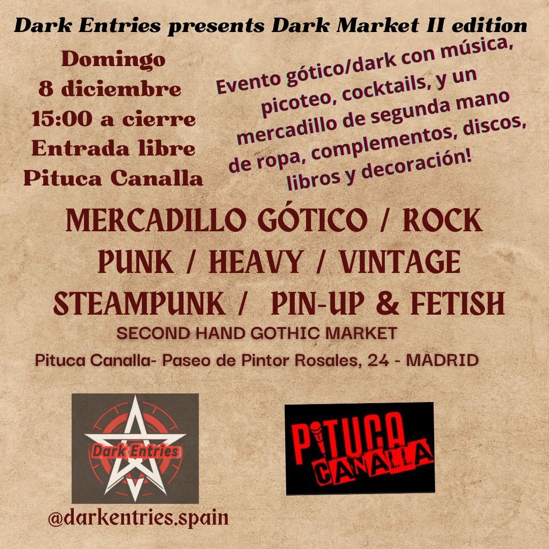 DARK MARKET II Edition by DARK ENTRIES - en Pituca Canalla