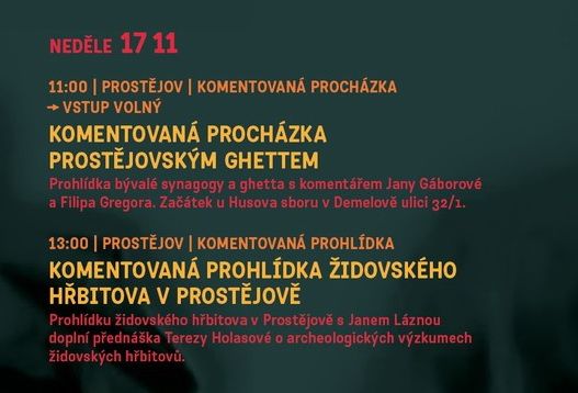 Dny \u017eidovsk\u00e9 kultury Olomouc - den prost\u011bjovsk\u00fd