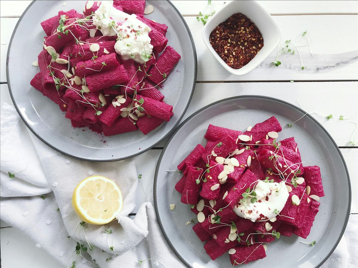 UBS VIRTUAL Wellness Cooking Class:  Silky Beet Pasta, Chevre & Hazelnuts