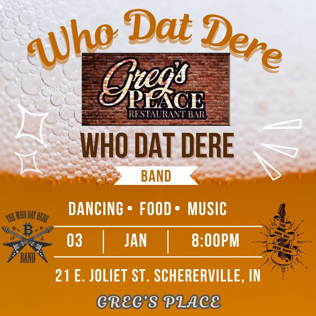 It\u2019s a Date @ Greg\u2019s Place 