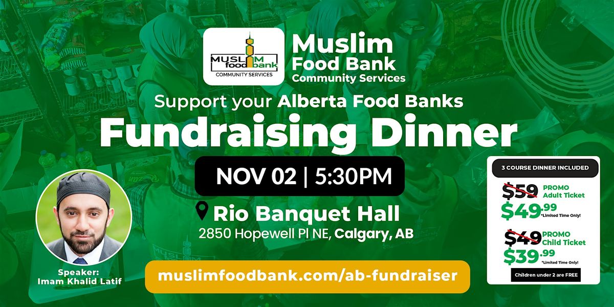 Support your Alberta Food Banks Fundraising Dinner