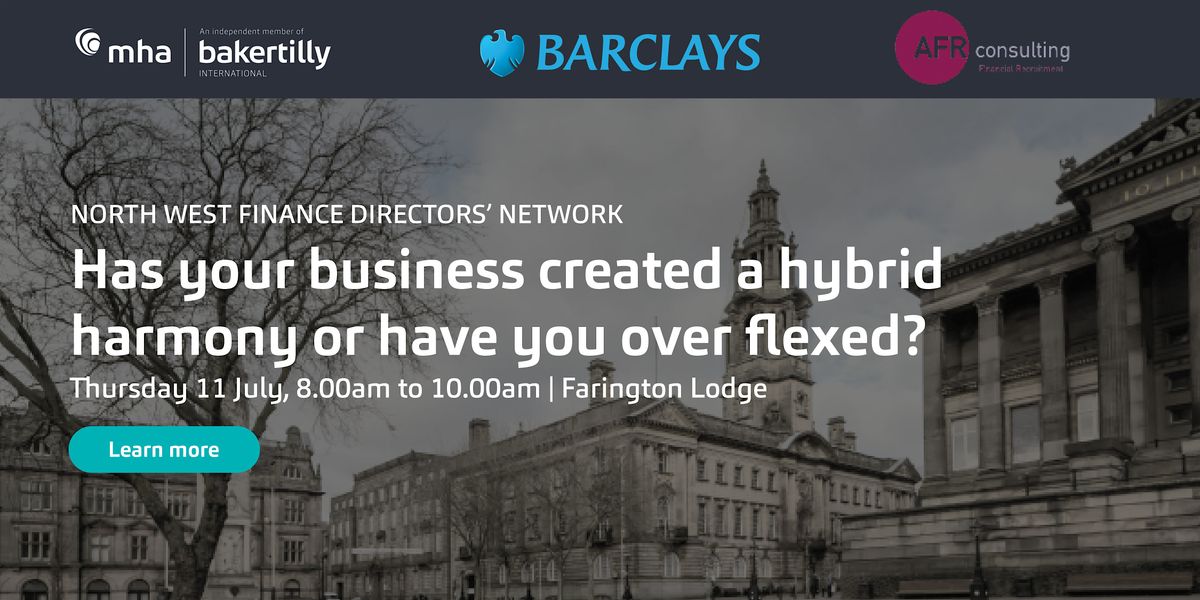North West Finance Directors' Network Event