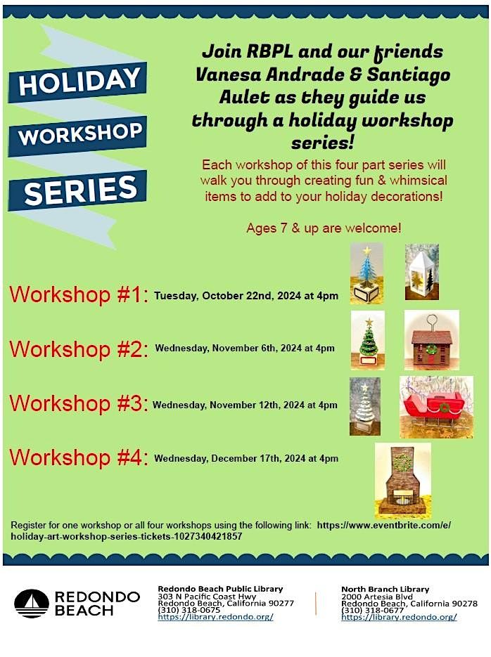 Holiday Art Workshop Series