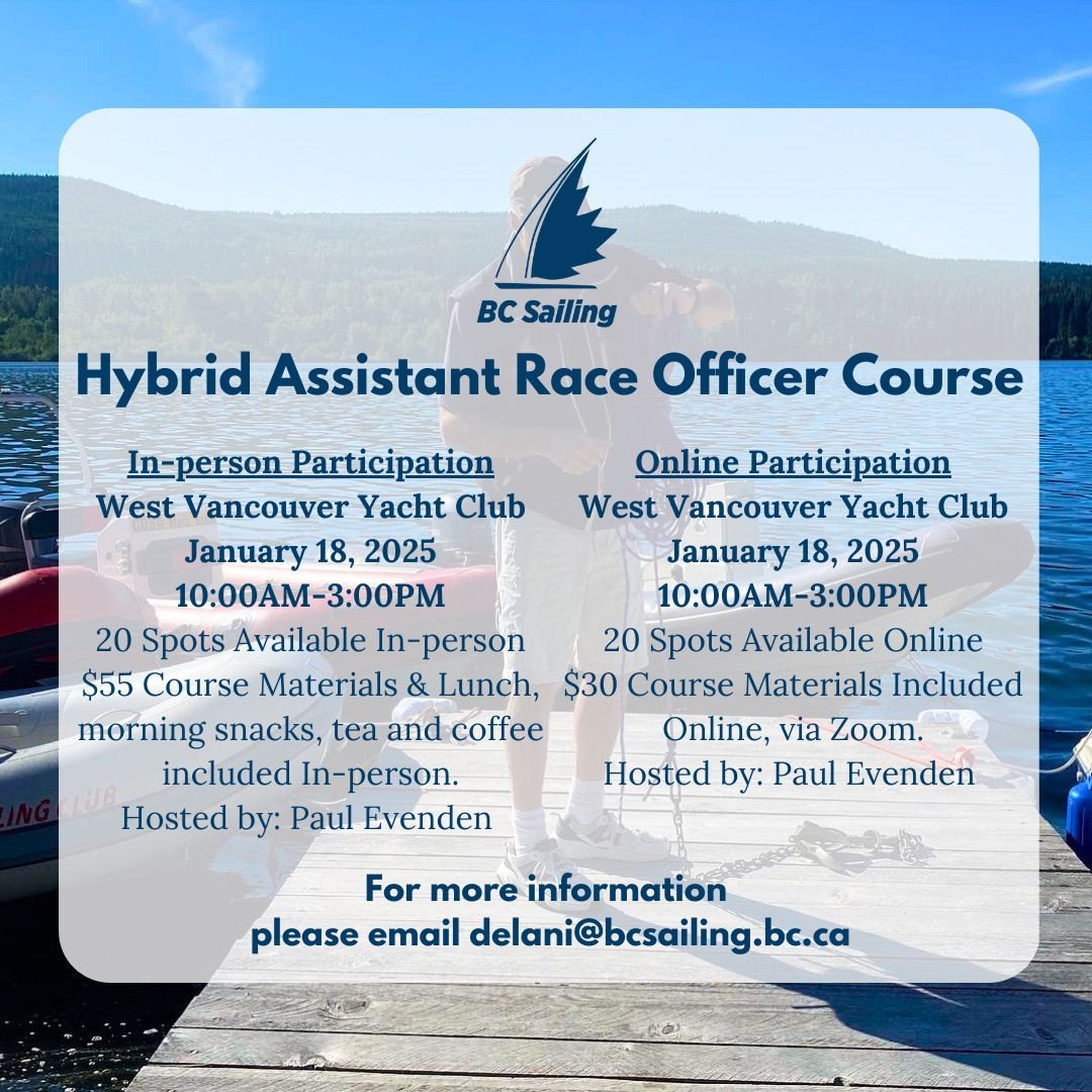 Assistant Race Officer Course - West Vancouver Yacht Club