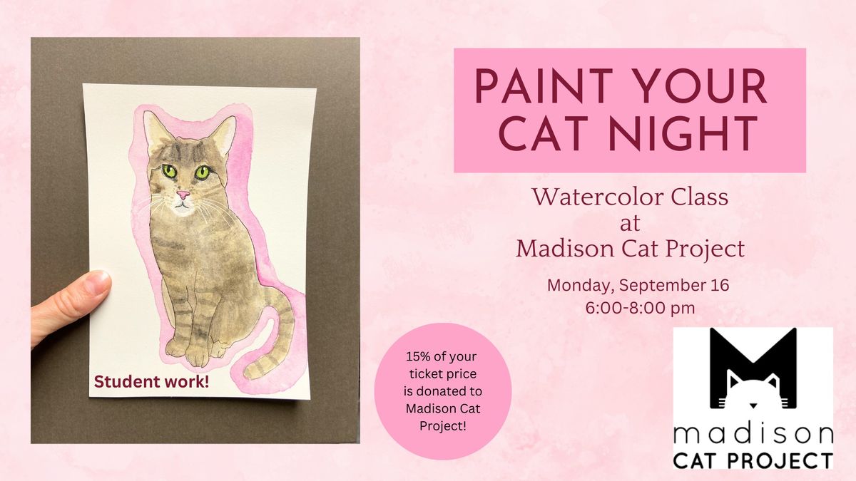 Paint your Cat Night at Madison Cat Project