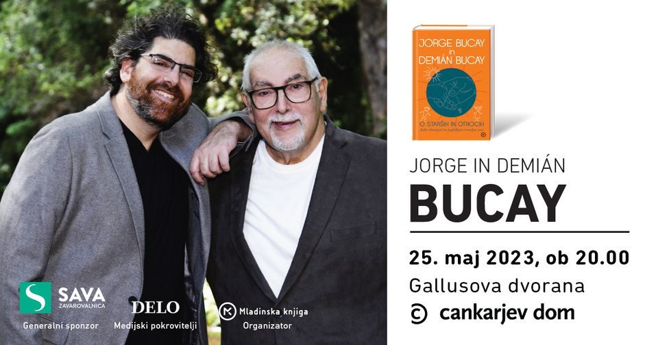 Jorge in Demi\u00e1n Bucay v Ljubljani