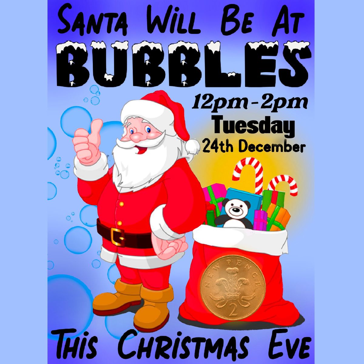 Santa at Bubbles Xmas Eve!! \u2764\ufe0f\ud83c\udf84