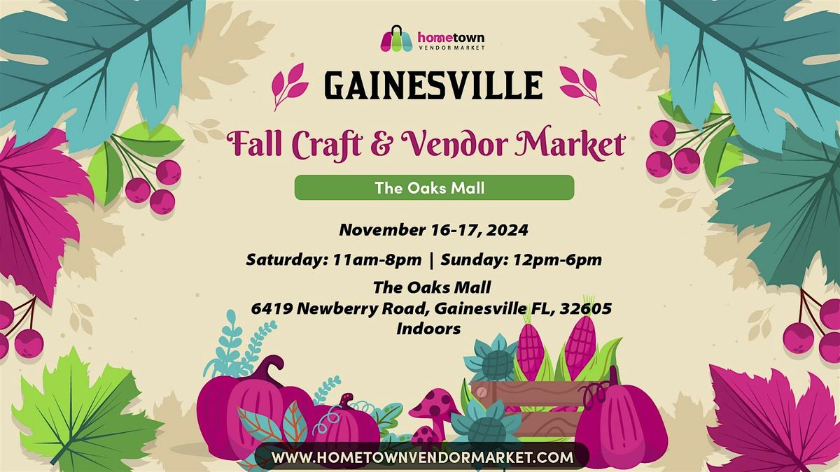 Gainesville Fall Craft and Vendor Market