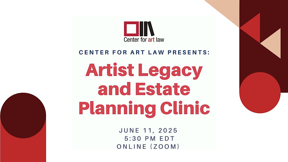 Artist Legacy & Estate Planning Clinic