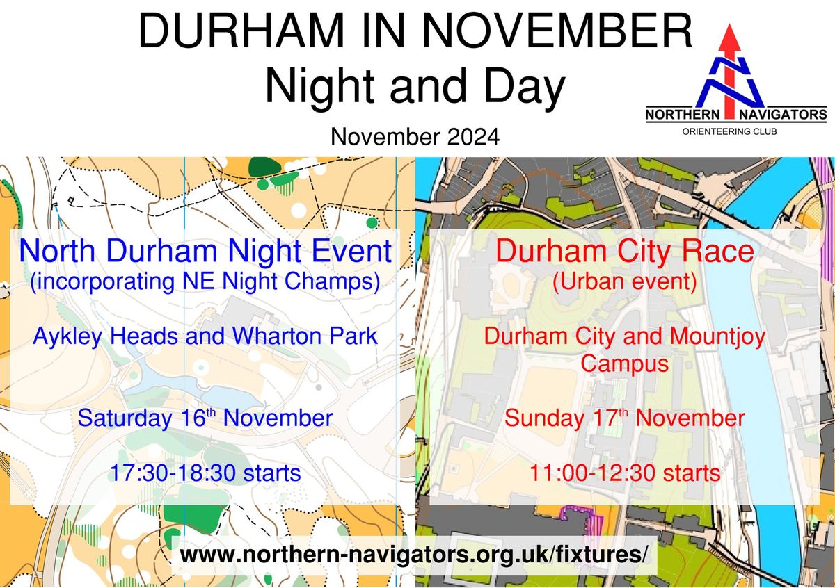 Durham in November - Night and Day Orienteering