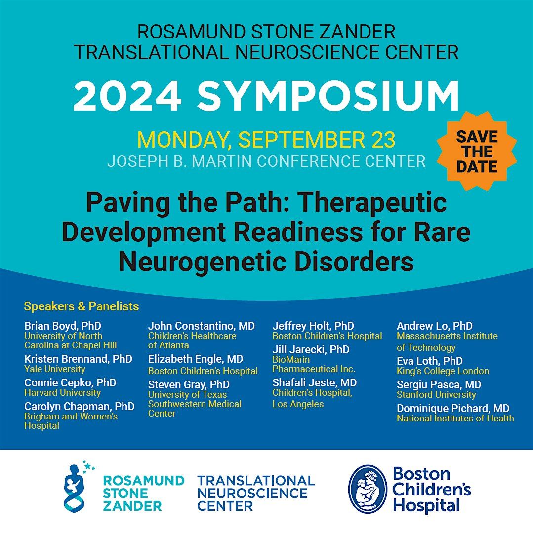 2024 Rosamund Stone Zander Translational Neuroscience Center  Symposium