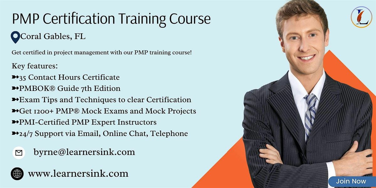 PMP Exam Prep Bootcamp In Coral Gables, FL, 3350 Virginia St, Miami, 23 ...