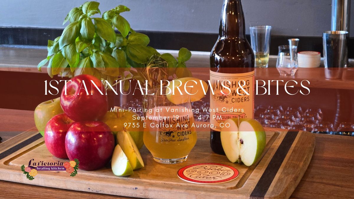 Brews and Bites Mini-Pairing at Vanishing West Ciders