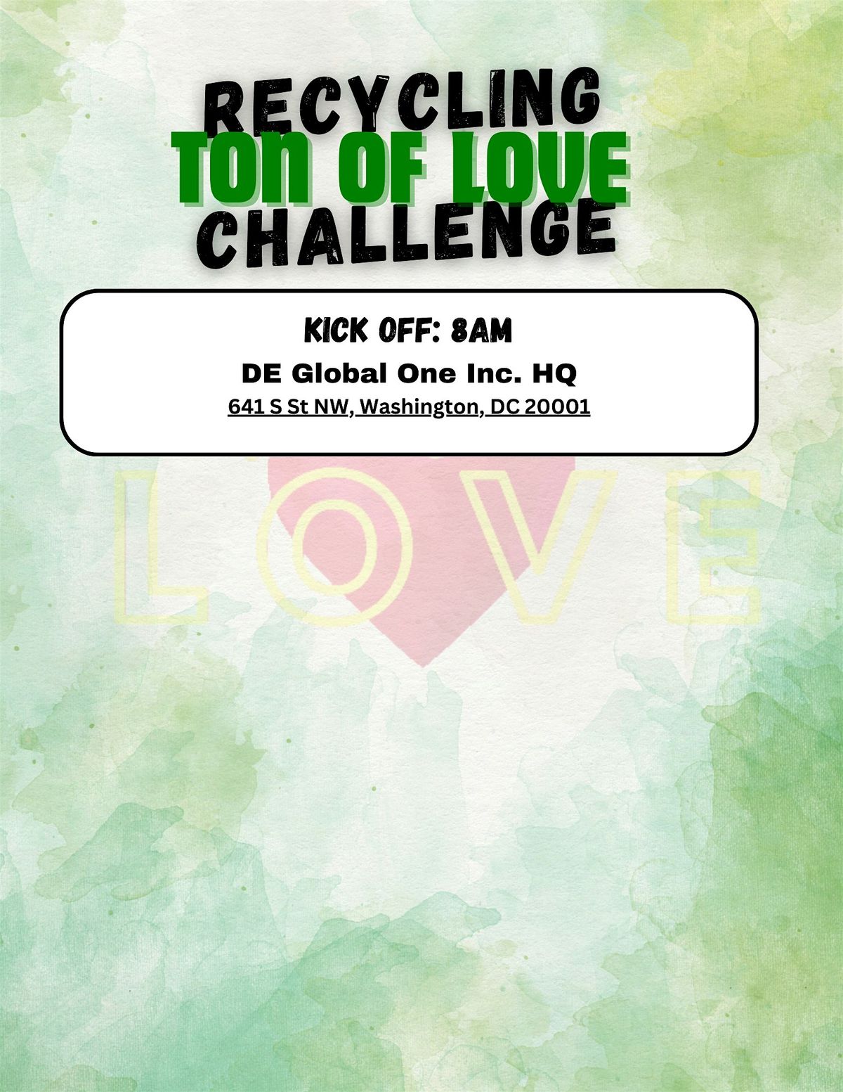 #SpreadTheLove Weekend -Tons of Love Recycling Challenge