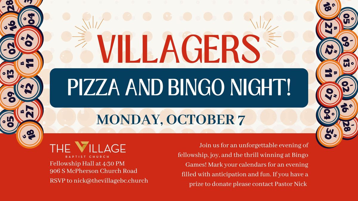 Pizza & Bingo with The Villagers