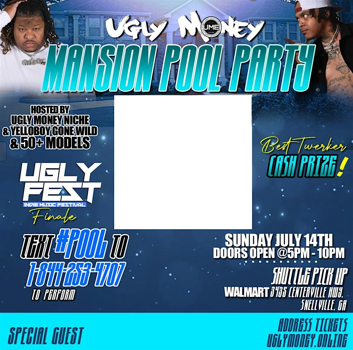Ugly Money Mansion Pool Party