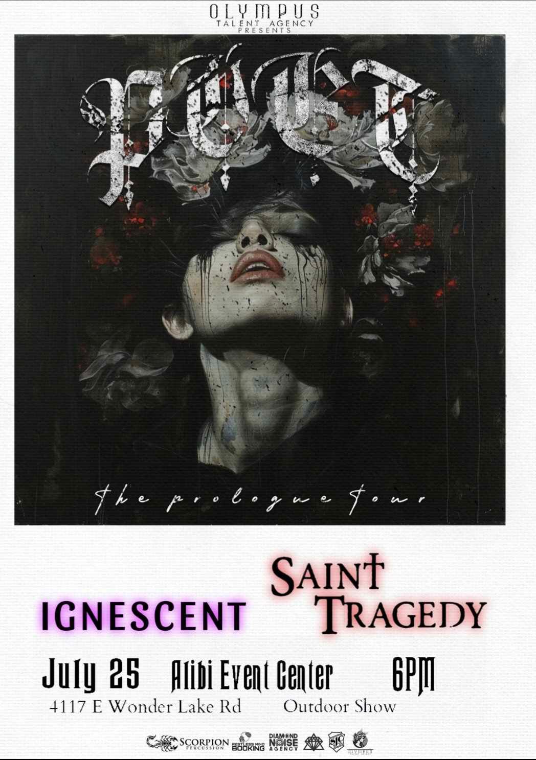 POET the band with Saint Tragedy & Ignescent at the ALIBI