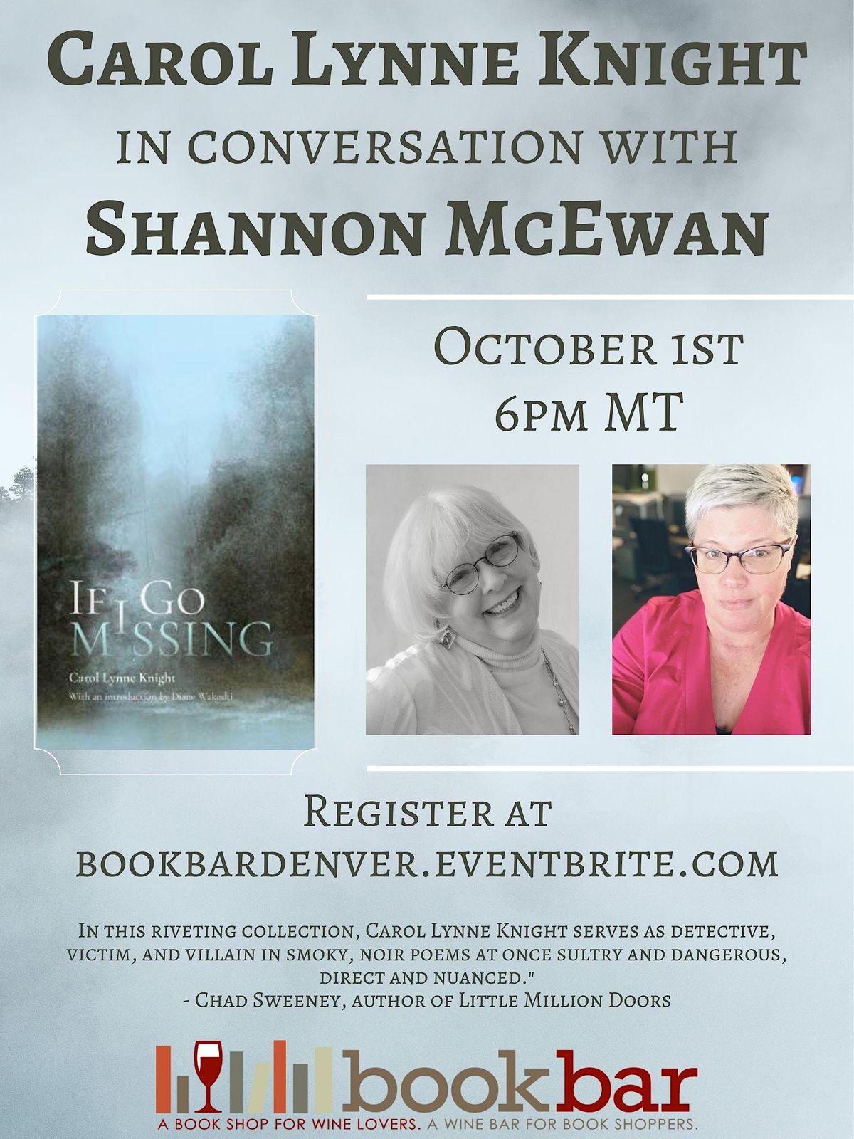 Carol Lynne Knight in Conversation with Shannon McEwan