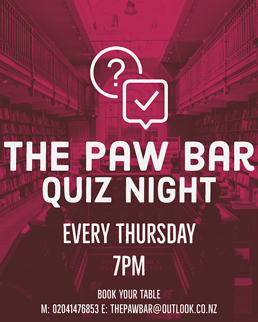 Quiz Night at The Paw Bar & Eatery