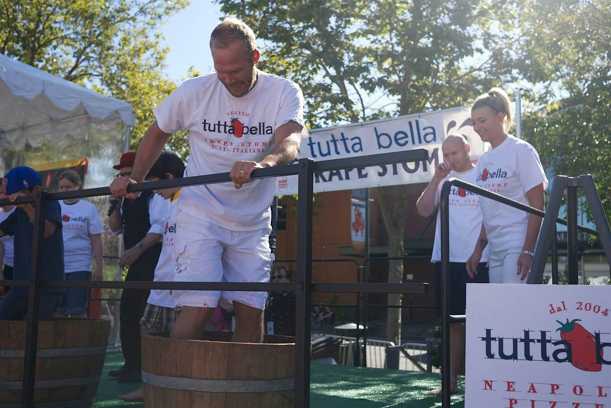 The Tutta Bella Grape Stomp at the Italian Festival