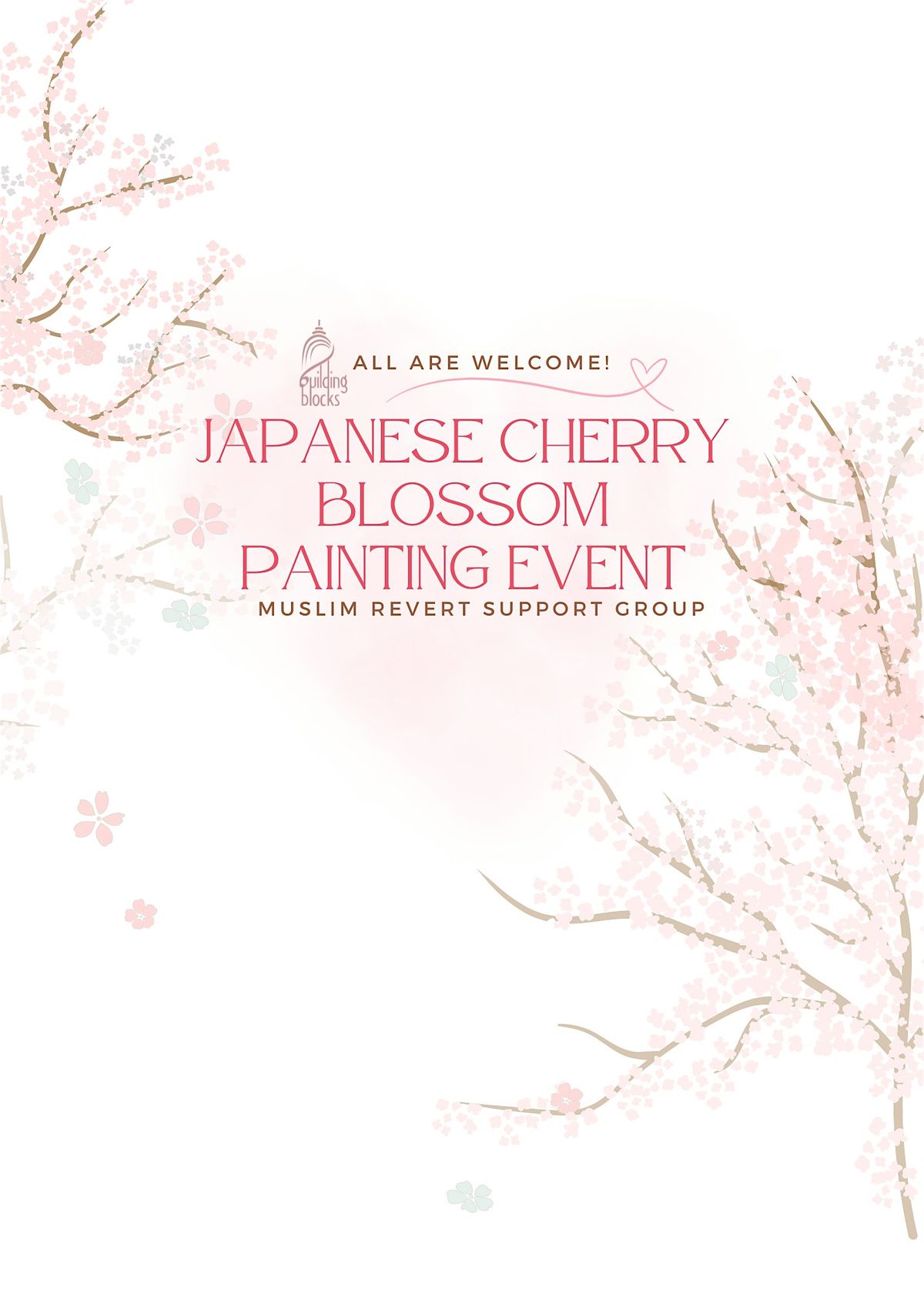 Japanese Cherry Blossom Painting Event