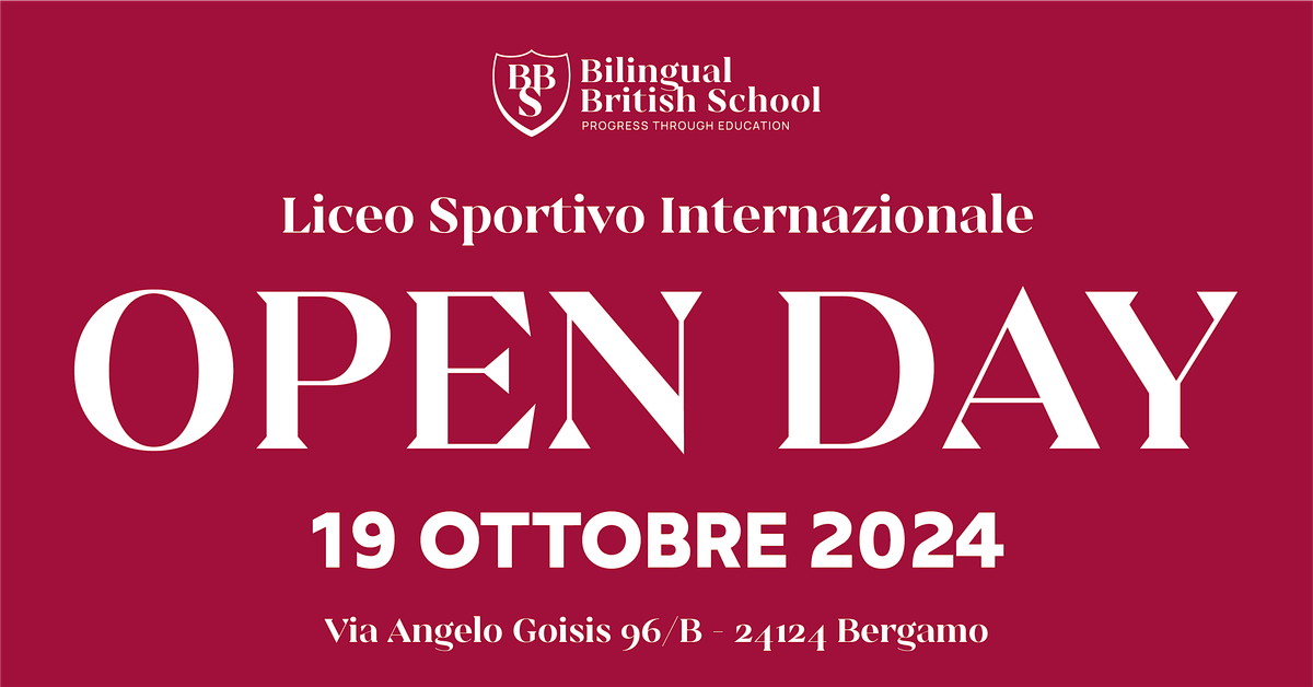 BBS OPEN DAY HIGH SCHOOL - Liceo Sportivo Internazionale