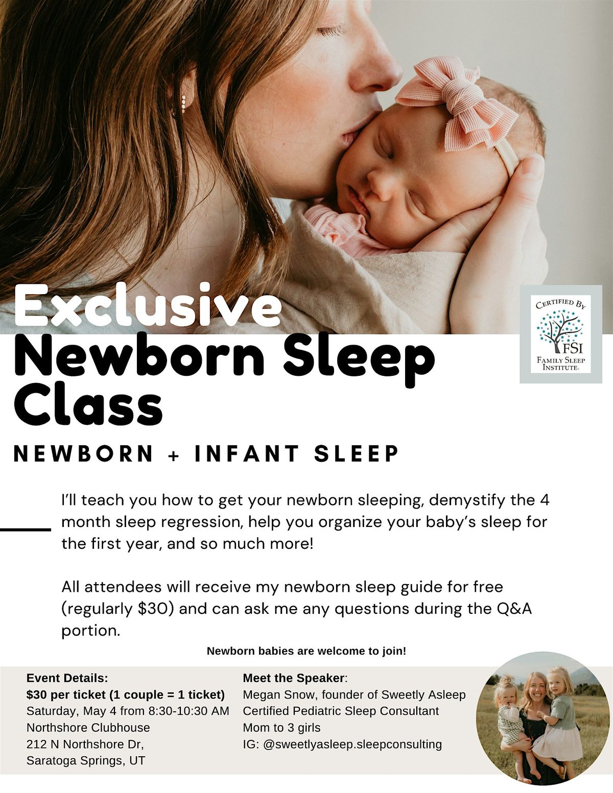 Exclusive Newborn Sleep Class