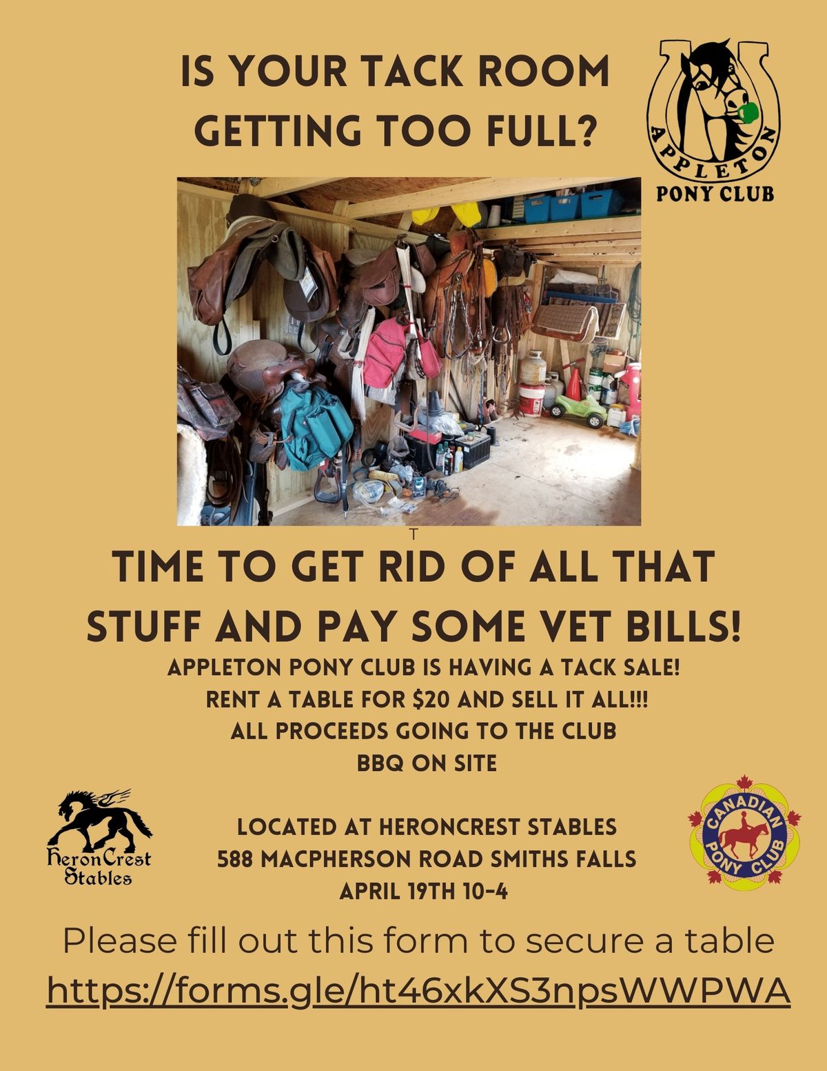 Appleton Pony Club Tack Sale