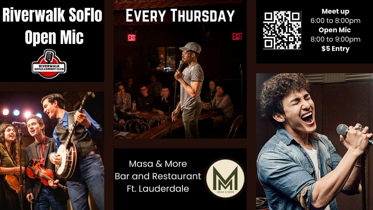 Thursday Night Meetup and All Arts Open Mic by Riverwalk SoFlo Comedy