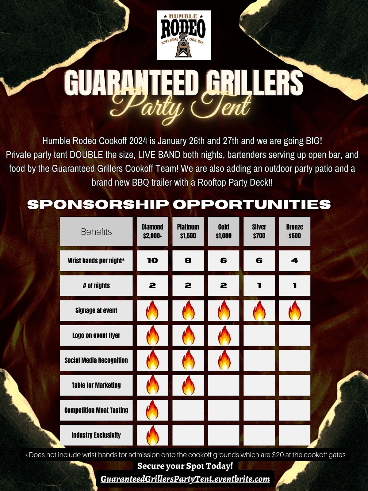 Guaranteed Grillers Party Tent