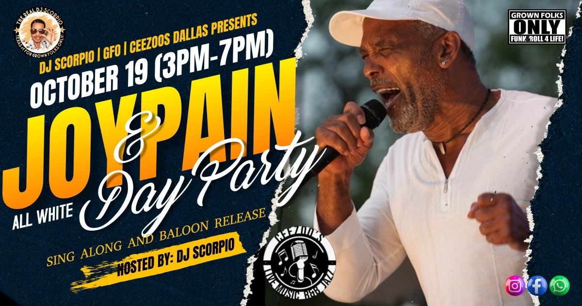 JOY & PAIN ALL WHITE DAY PARTY FOR FRANKIE BEVERLY