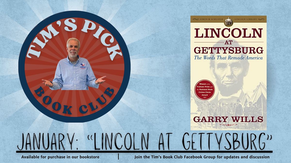 Tim Smith's Gettysburg Book Club- in-person meeting