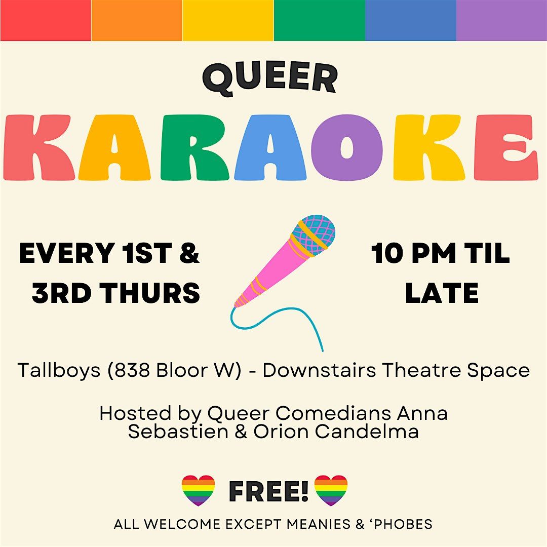 Queer Karaoke at Tallboys!