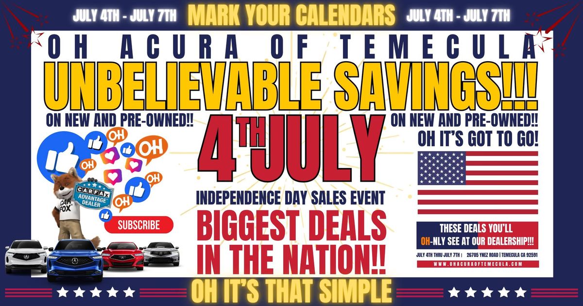 Independence Day Sales Event