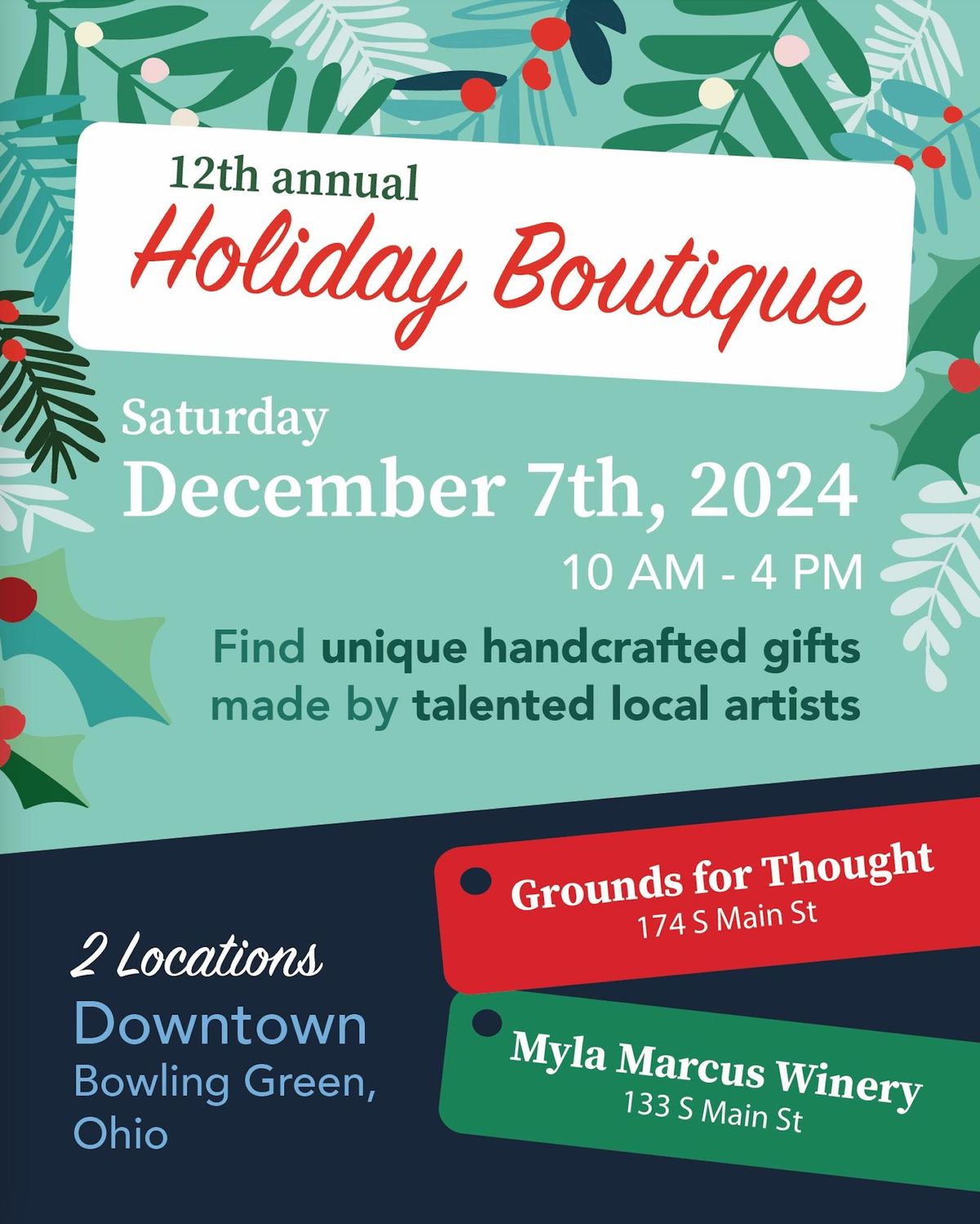 12 annual HOLIDAY BOUTIQUE