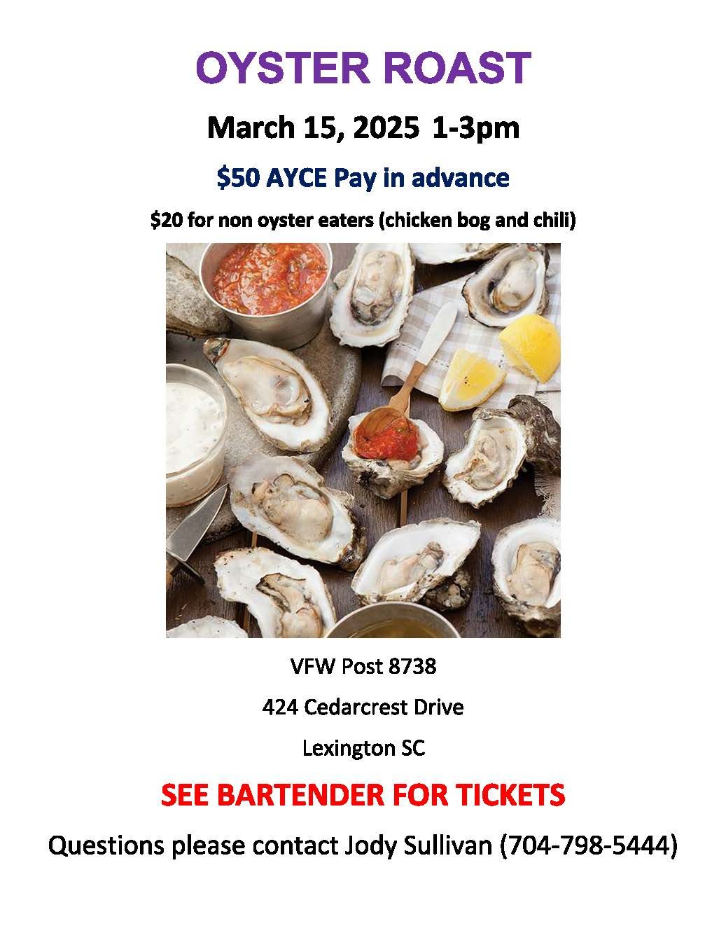 VFW 8738 Oyster Roast