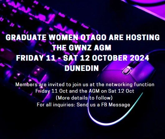 Graduate Women New Zealand (GWNZ) AGM 2024