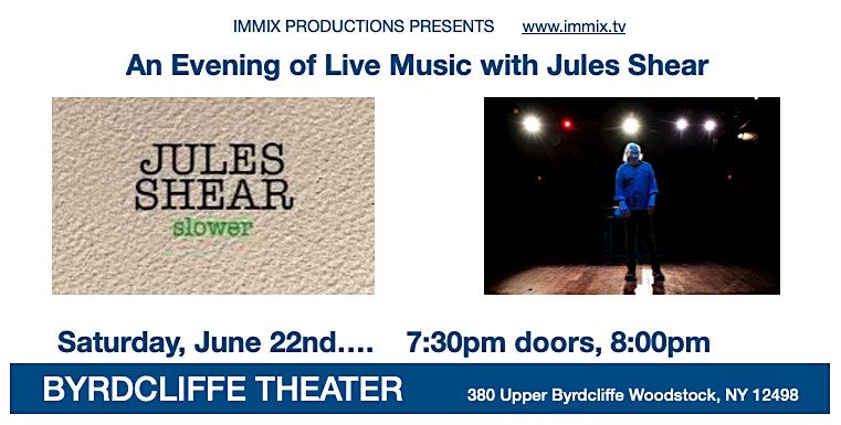 An evening of original live music with Jules Shear!
