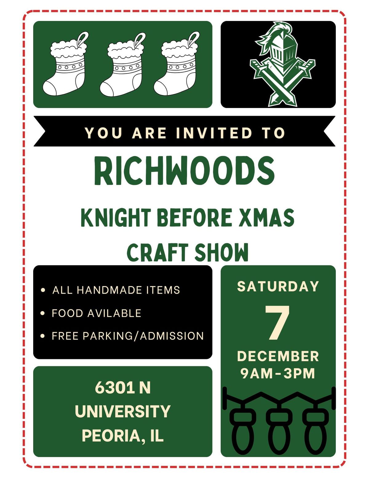 Knight Before Christmas Craft Show