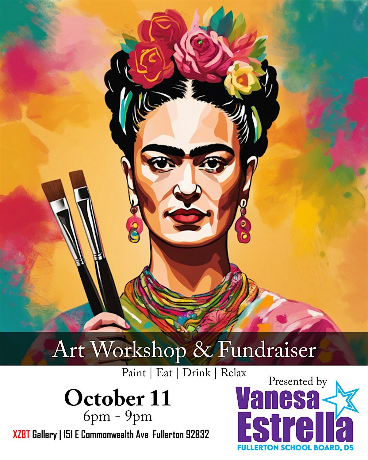 Frida Tribute Art Workshop