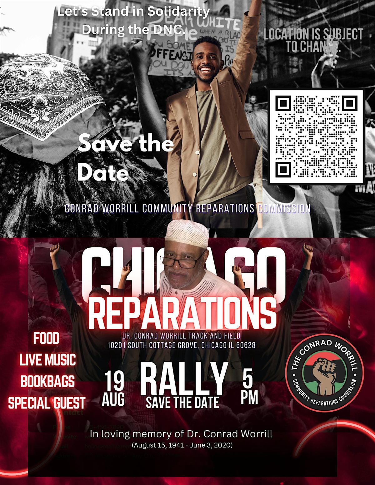 Chicago Reparations Rally - Conrad Worrill Community Reparations Commission