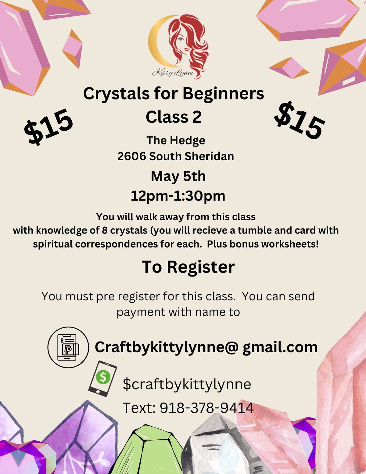 Crystals for beginners Class 2