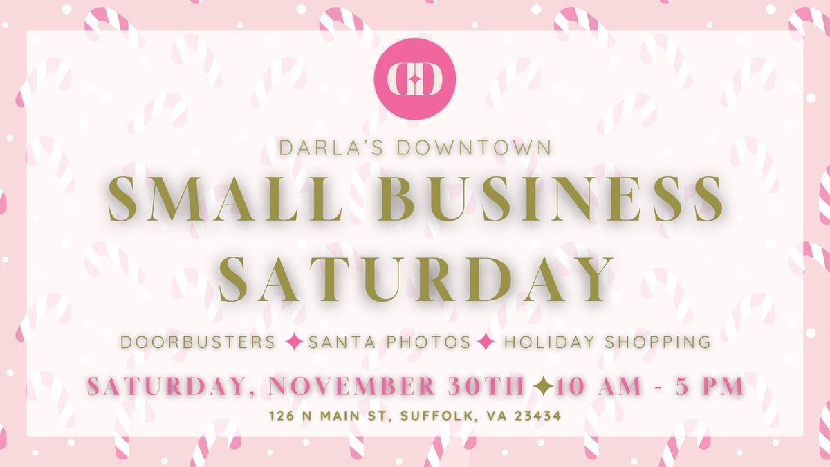 Small Business Saturday at Darla's