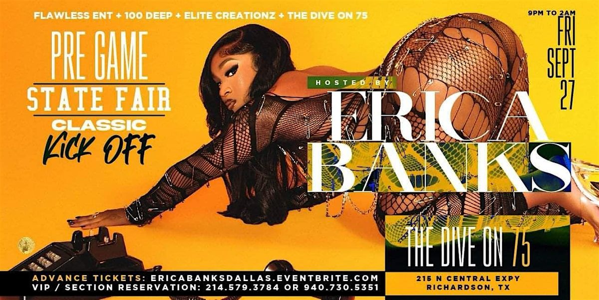 State Fair Classic Kickoff Hosted By Erica Banks At The Dive On 75