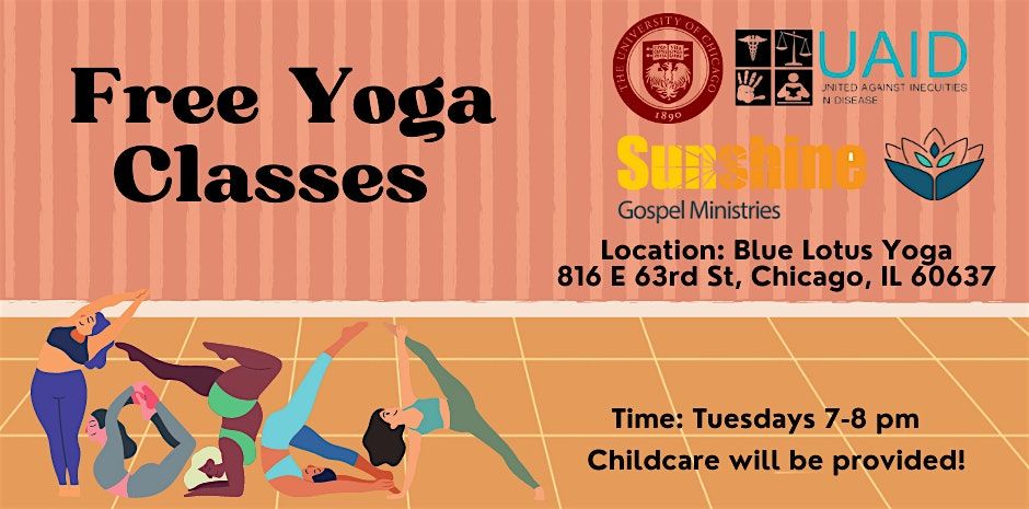 Blue Lotus Yoga + Sunshine Gospel Ministries + UChicago UAID Free Yoga