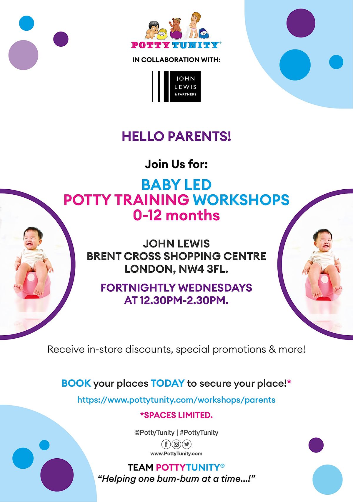 Baby Led Potty Training - In Collaboration with JOHN LEWIS.