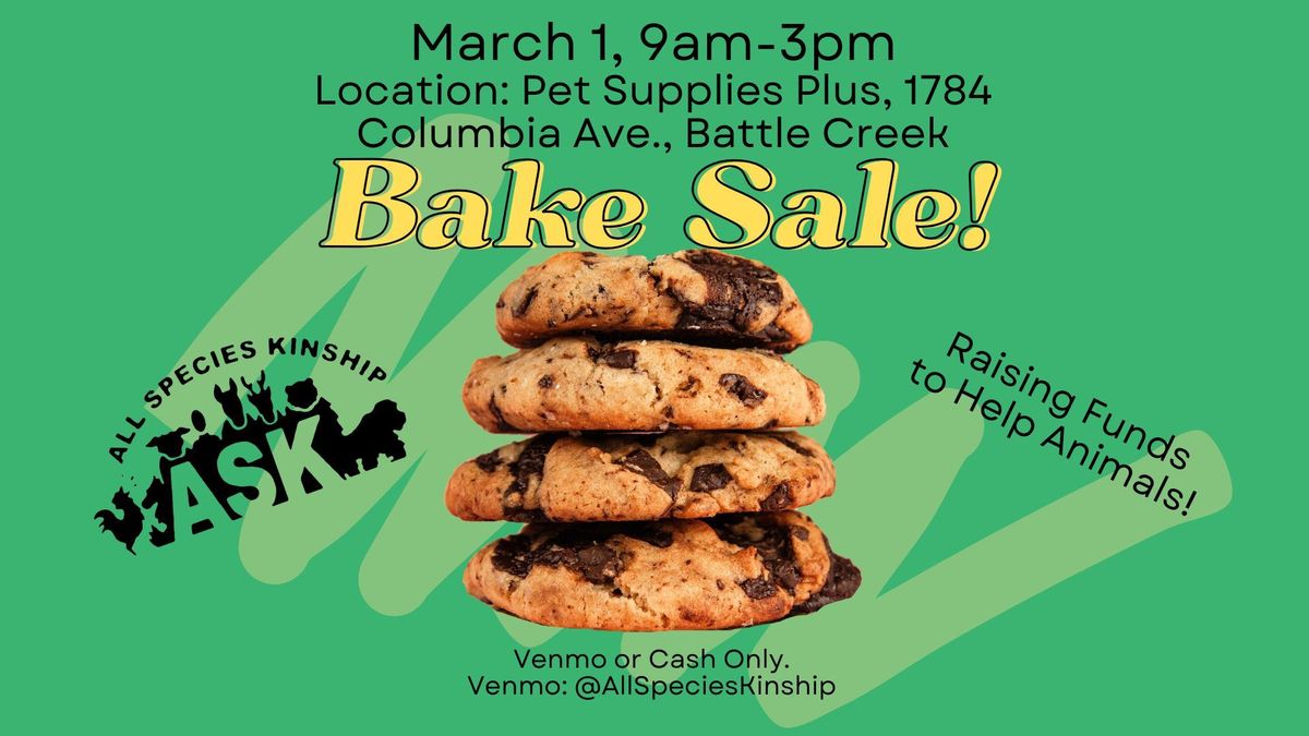 Helping Animals Bake Sale