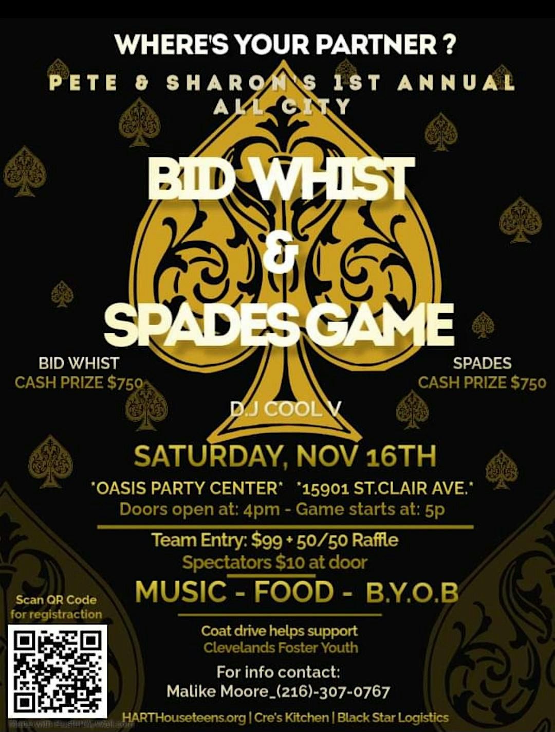 Bid Whist & Spades Game Competition