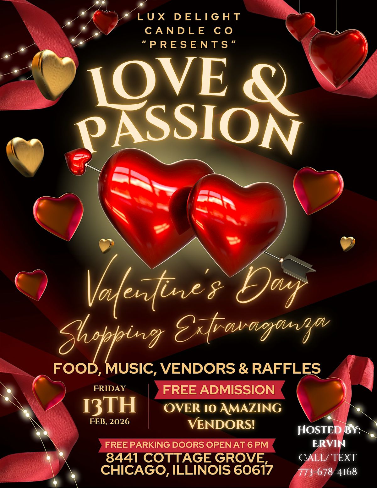 Lux Delight Candle Co. Love & Passion Valentines Day Shopping Extravaganza